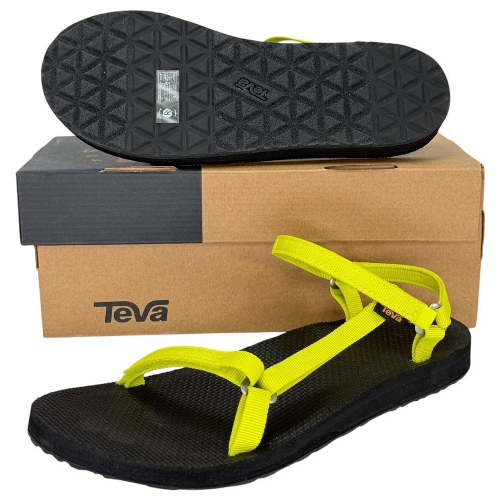 Teva Original Universal Slim Lime Green Womens Sandals Size 11M - Picture 12 of 12
